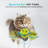 Interactives Cat Slow Feeder Kitty Puzzle With Wand Toy
