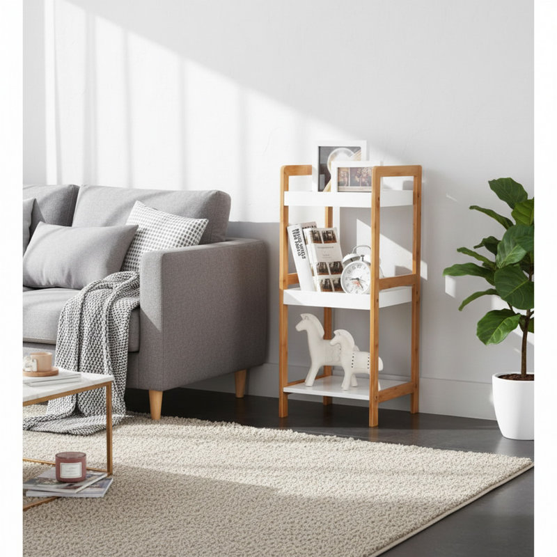 Dwinnell Bamboo Freestanding Bathroom Shelves