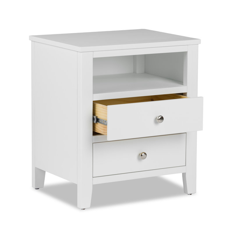 Kingsbridge 53cm W Bedside Table, White