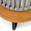 Ensemble de conversation d'extérieur 4 pièces en bois d'acacia tissé et corde, beige-512502886