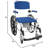 Aluminum Shower Mobile Commode Transport Chair