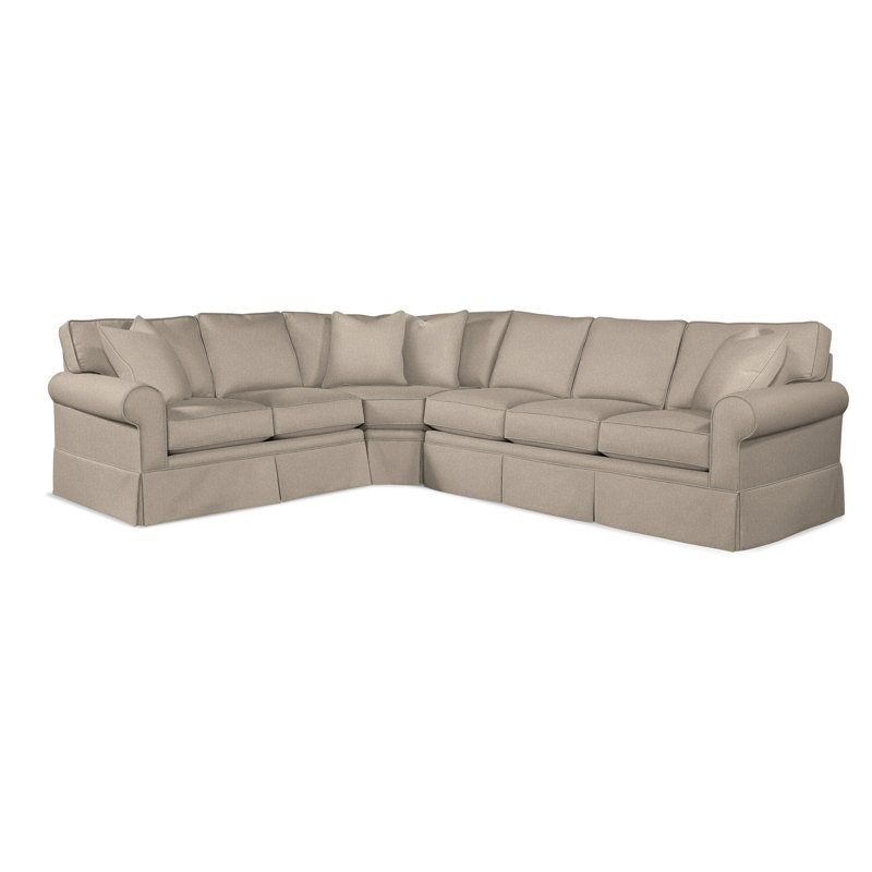 Benton Sectional, Left Hand Facing, Eggshell Crypton Performance; 0884-93