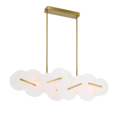 Nuvola Dimmable LED Modern Linear Chandelier