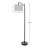 Arc Floor Lamp - 63-Inch-Tall Modern Floor Lamp with Linen Shade and LED Bulb - Lamp for Bedroom, Home Office, or Living Room Decor