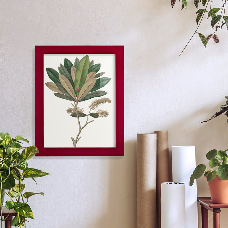 Fall Foliage VI, reproduction d'art encadrée, Rouge, H 11 po x l 9 po x P 1 po