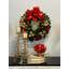 26" LED Lit Evergreen Holiday Wreath With Berries And Ornaments