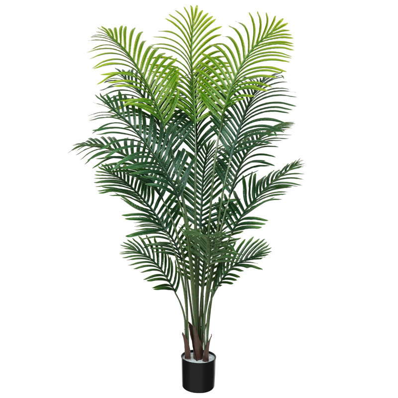 Artificial Palm Tree, Fake Acera Palm Floor Plants for Indoor Office Decor , 5FT/150CM