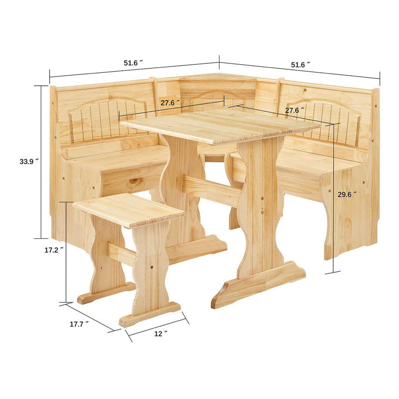4 - Person Patio Dining Set with Rectangular Table