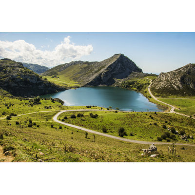 Lake "Enol" - Wrapped Canvas Print