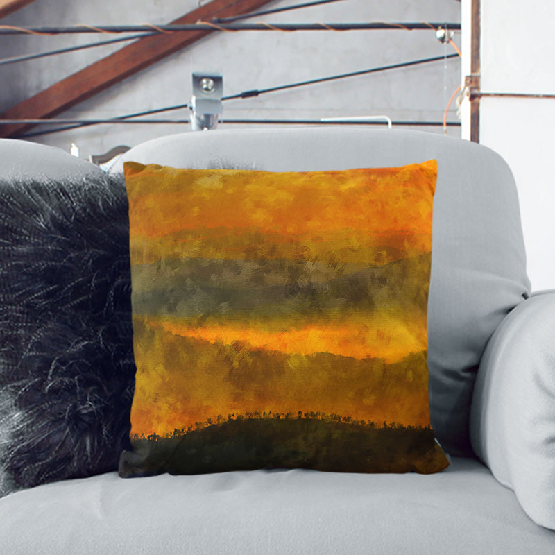 Hills in Tuscany Italy Cushion with Filling, 40cm H x 40cm W x 15cm D