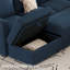 Canapé d'angle modulaire en L avec deux repose-pieds-348745474