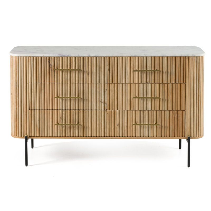 Commode 6 tiroirs Carmela
