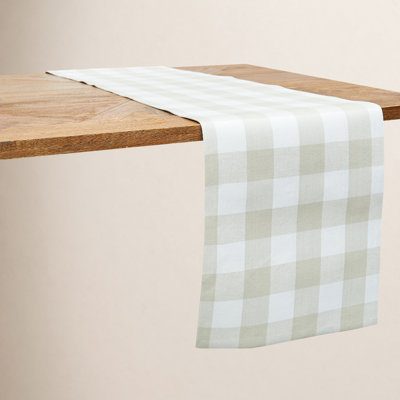 Sardinia Gingham Check Table Runner