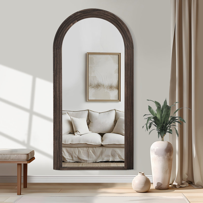 Miroir mural Arch, Gris anthracite