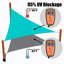 Toile d'ombrage triangulaire Royal Shade avec quincaillerie-1472333448-1472333440