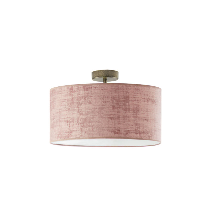 Alyssha Semi Flush Mount, Pink, Gold
