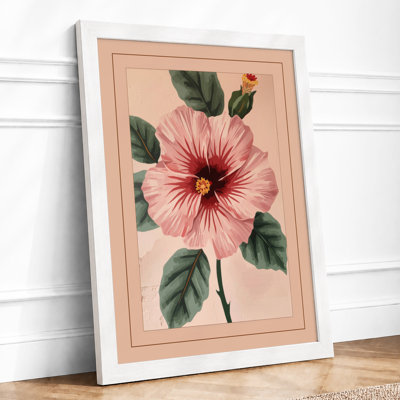 Hibiscus in Bloom Botanical - Framed Print