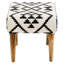 Gitane 58cm Wide Rectangle Geometric Footstool Ottoman