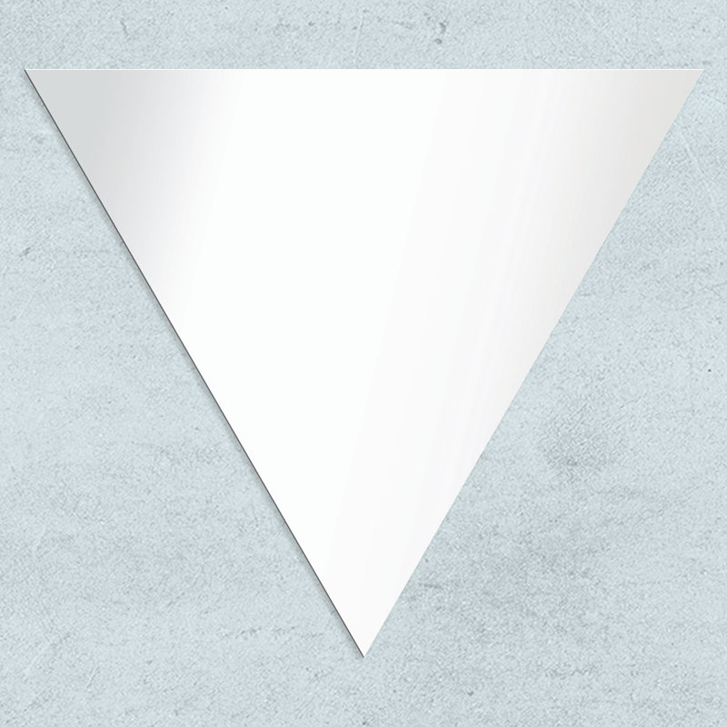 Flat Wall Mirror, Novelty, 44.5cm H x 38.5cm W
