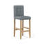 Jenifer Upholstered Counter Stool with Solid Wood Frame