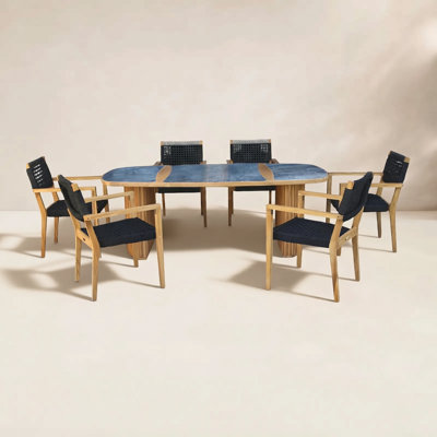 Cava 40" Teak Patio Dining Set