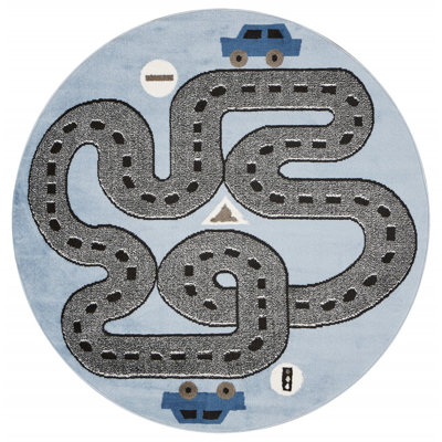 Tapis bleu 5 pi Imaginative Racetrack
