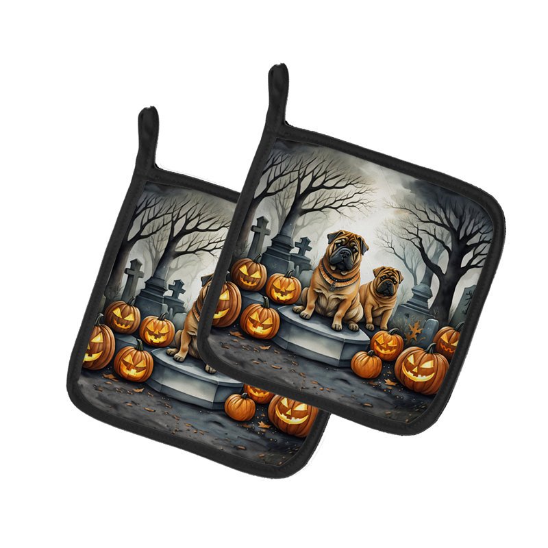 Shar Pei Spooky Halloween - paire de poignées