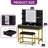 Makeup Vanity Table With LED Lighted Mirror-731557237