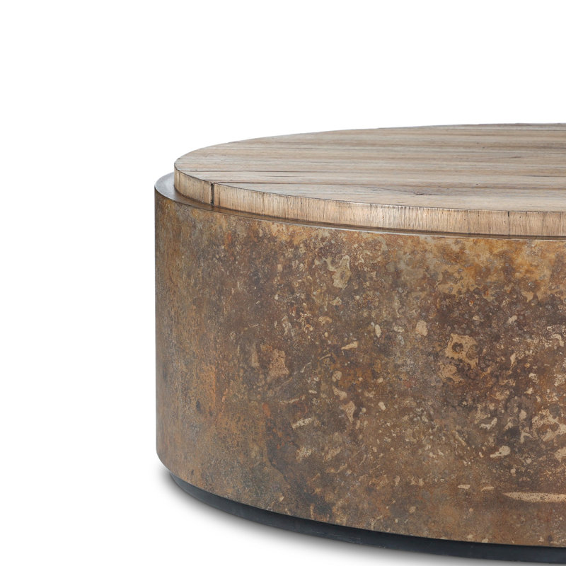 Kipp Coffee Table-Rust Aluminum