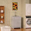 Armoire de salle de bain 24 "avec lavabo en acier inoxydable