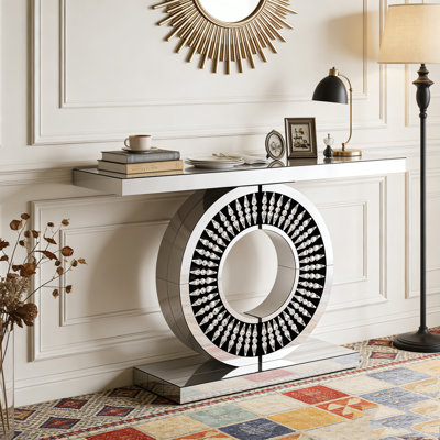 Table console avec miroir et miroir