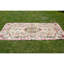 Tapis rétro fait à la main rétro naturel 4 pi 2 po x 8 pi 1 po