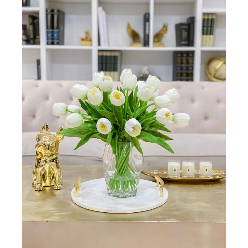 Large REAL TOUCH Tulip Stems – Modern Artificial Tulip Flowers For Home Décor