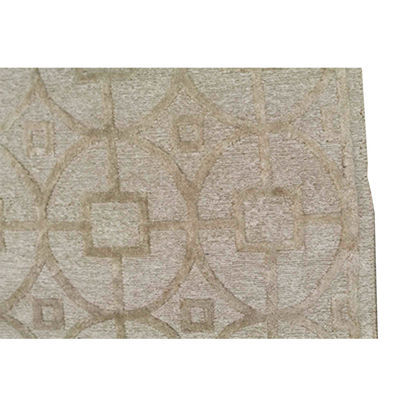 Himalayan Cotton Geometric Area Rug in Gray