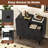 4 Drawer Dresser for Bedroom Wide Chest of Drawers with Metal Guide Rails Black-463994792