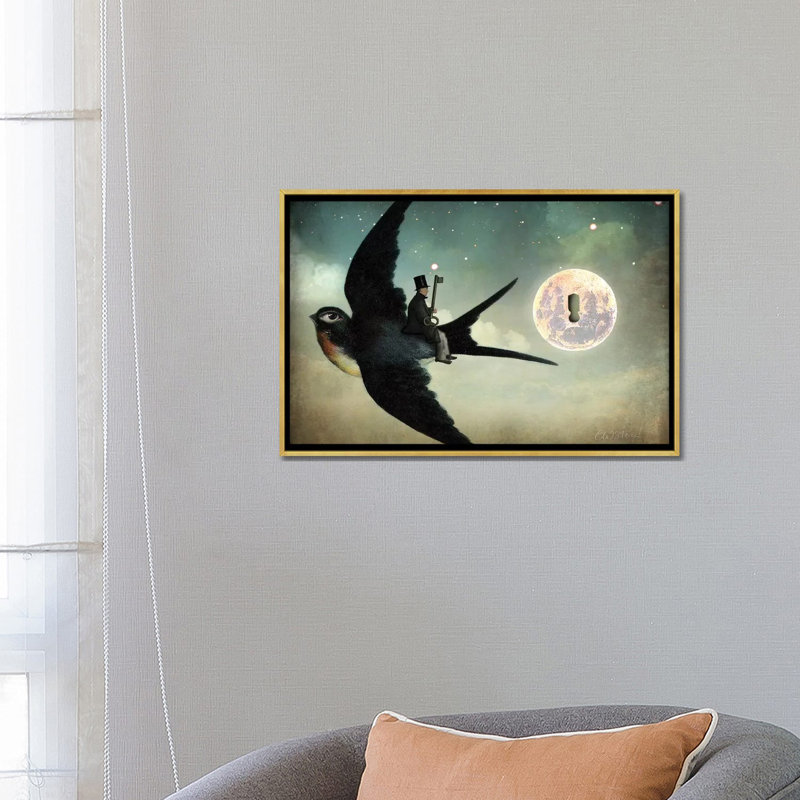 «Keep Your Secrets» par Catrin Welz-Stein - impression d'art graphique, Pas de tapis, H 18 po x l 26 po x P 1,5 po