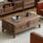 Rectangular black walnut end table
