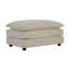 Canapé modulaire rembourré 4 pièces, 1 canapé 2 places 2 pièces et 2 repose-pieds, causeuse 2 places avec repose-pieds, chenille beige