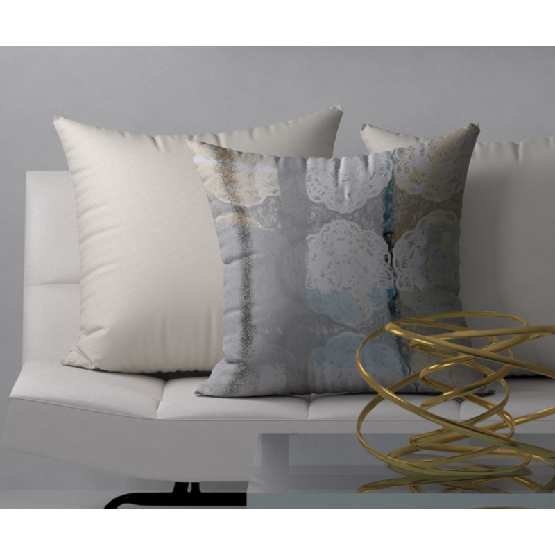 Abstract Reversible Throw Pillow, 20" x 20"