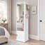 Armoire à bijoux rotative 4 en 1 avec miroir pleine grandeur pour chambre à coucher-1023210407