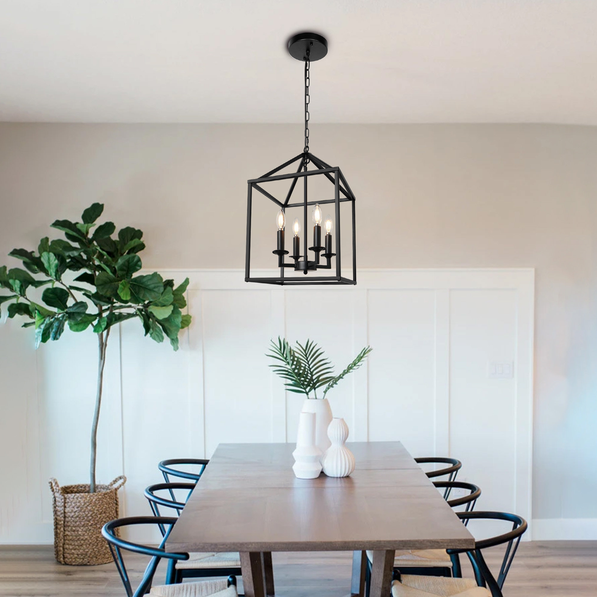 Farmhouse Chandelier Black Pendant Buy 4-Light Black Farmhouse