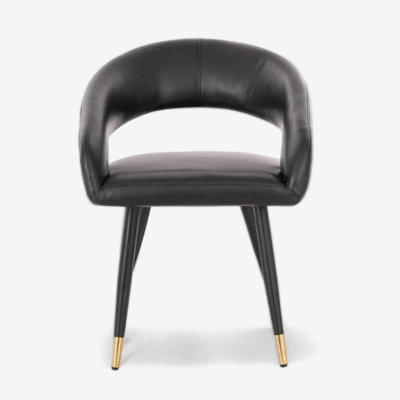 Chaise en cuir Courtland