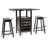 2 - Person Solid Wood Top Four Leg Dining Set-1020598176