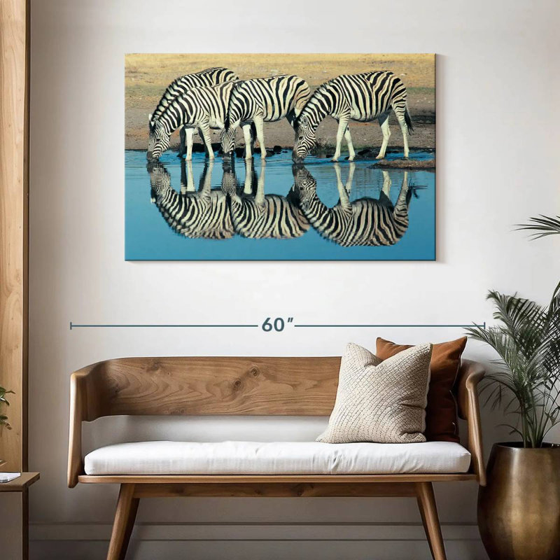 Brampt Etosha Burchell's Zebra, 30" H x 45" W