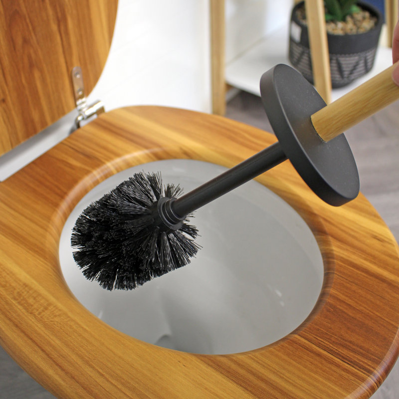 Richae Free Standing Toilet Paper Holder, Black