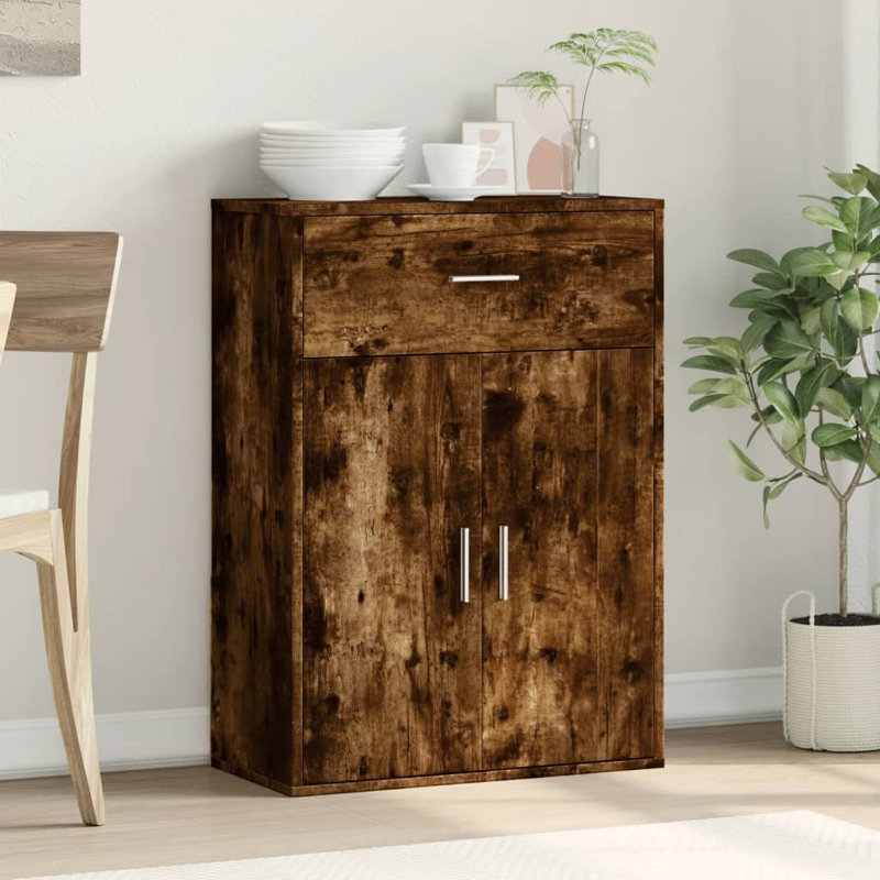 Oshyn 2 - Door Standard Accent Cabinet, Smoked Oak