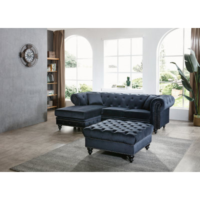 Canapé modulaire moderne avec méridienne