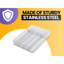 Mesh 5-Part in-Drawer Cutlery 2" H x 12.5" W x 9.25" D Drawer Organizer