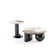 Joeanne 2-Piece Modern Coffee Table and End Table Set in Black