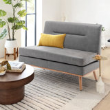 Kishonna 45'' Faux Leather Loveseat